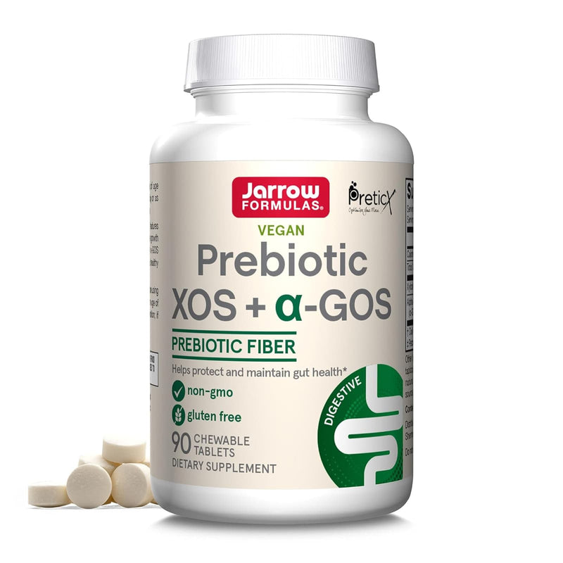 Jarrow Formulas Prebiotic XOS + a-GOS 90 Chewable Tablets - DailyVita