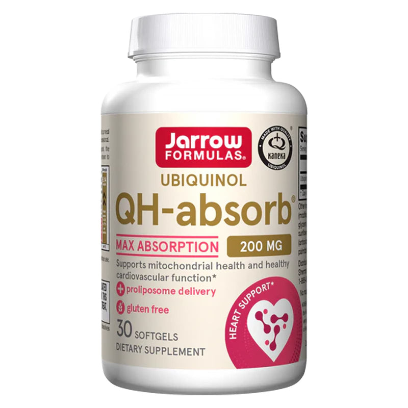 Jarrow Formulas Ubiquinol QH-Absorb 200 mg 30 Softgels - DailyVita