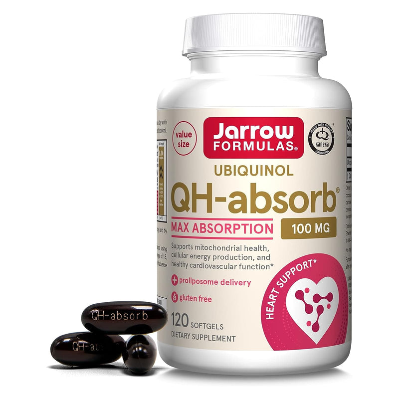 Jarrow Formulas Ubiquinol QH-Absorb 100 mg 120 Softgels - DailyVita