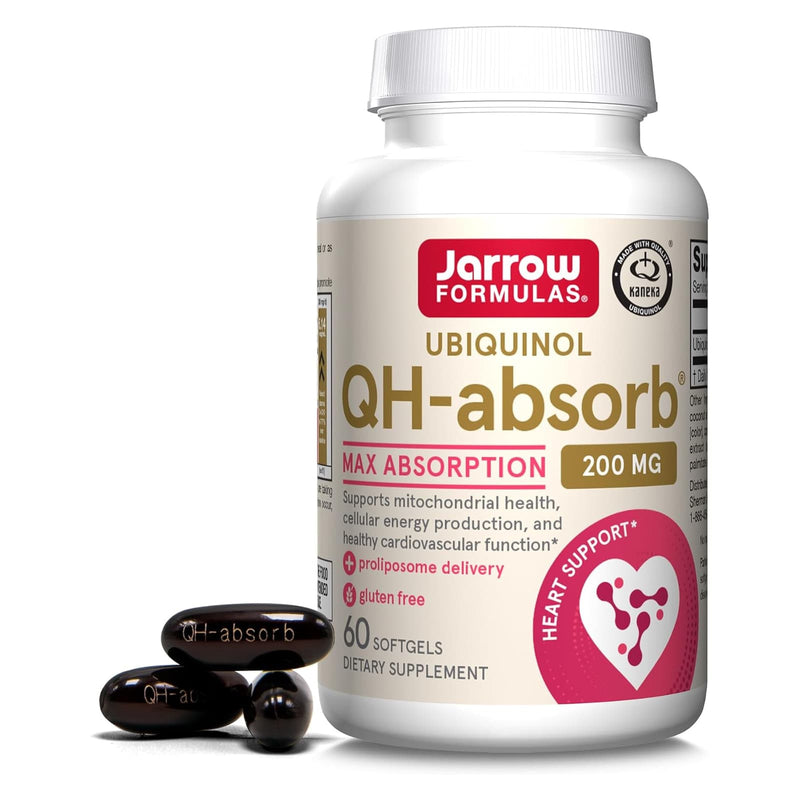Jarrow Formulas Ubiquinol QH-Absorb 200 mg 60 Softgels - DailyVita