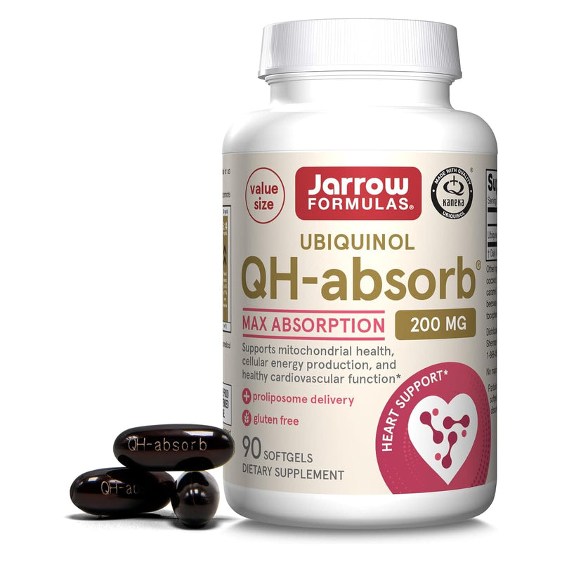 Jarrow Formulas Ubiquinol QH-Absorb 200 mg 90 Softgels - DailyVita