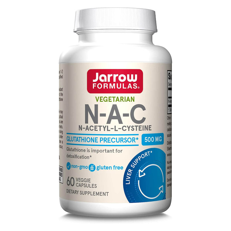 Jarrow Formulas N-Acetyl-L-Cysteine NAC 500 mg 60 Veggie Caps - DailyVita