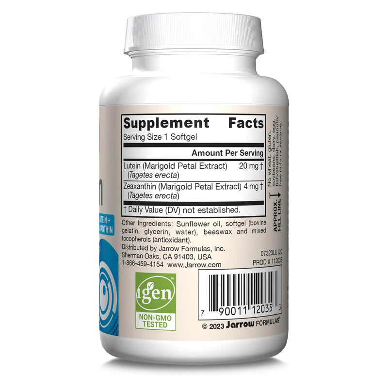 Jarrow Formulas 루테인 20 mg 120 소프트 겔