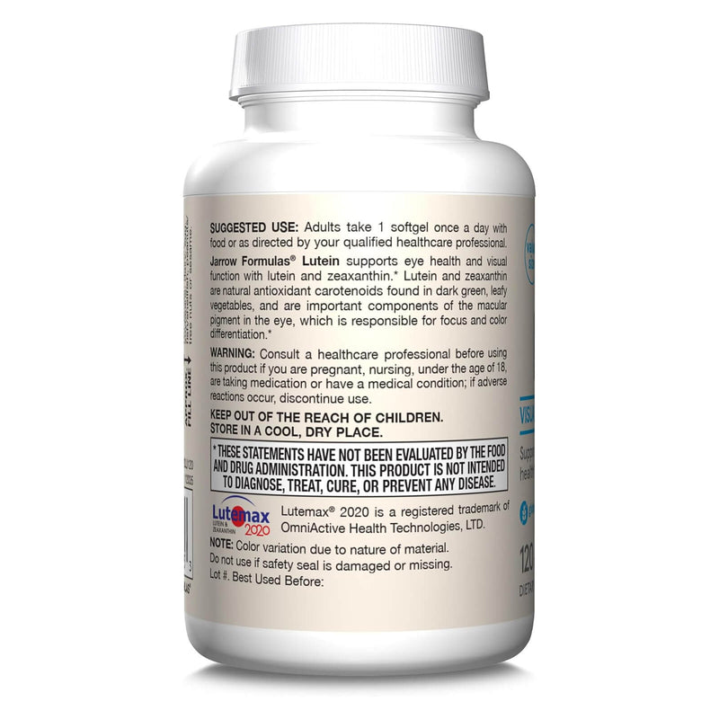 Jarrow Formulas 루테인 20 mg 120 소프트 겔