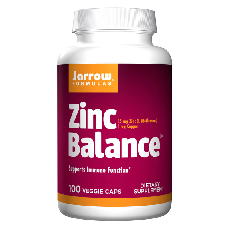 CLEARANCE! Jarrow Formulas Zinc Balance 100 Veggie Caps, BEST BY 01/2025