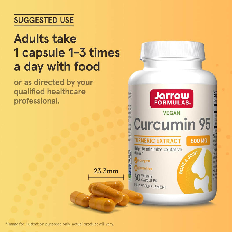 Jarrow Formulas Curcumin 95 500 mg 60 Veggie Caps