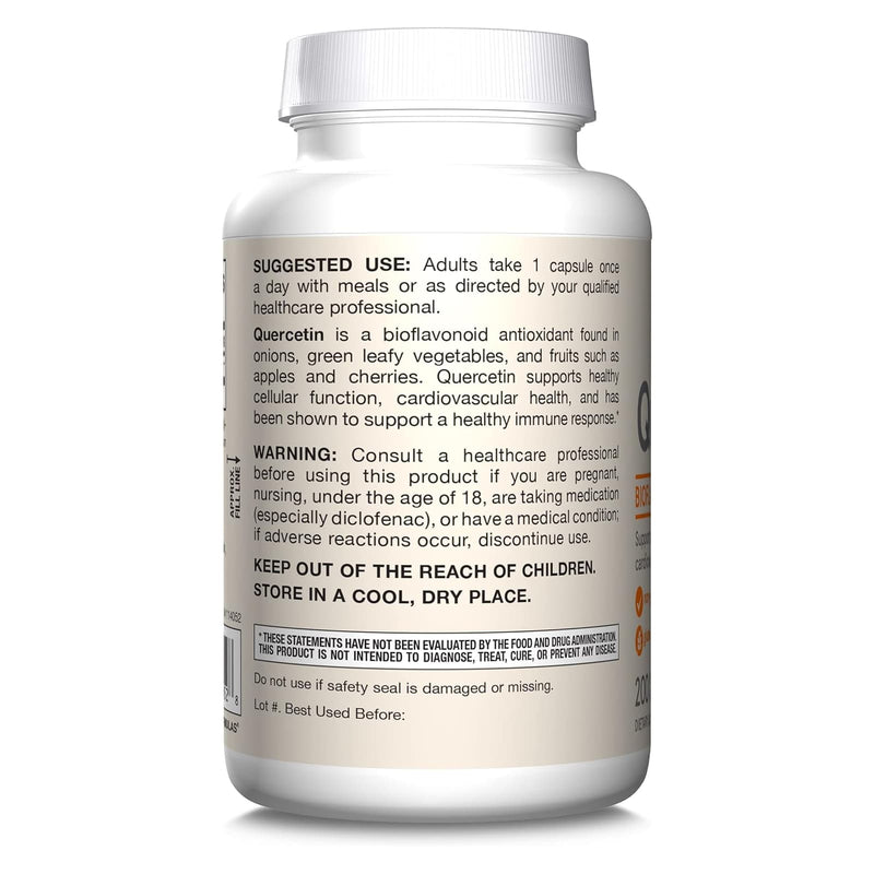 Jarrow Formulas Quercetin 500 mg 200 Veggie Caps - DailyVita