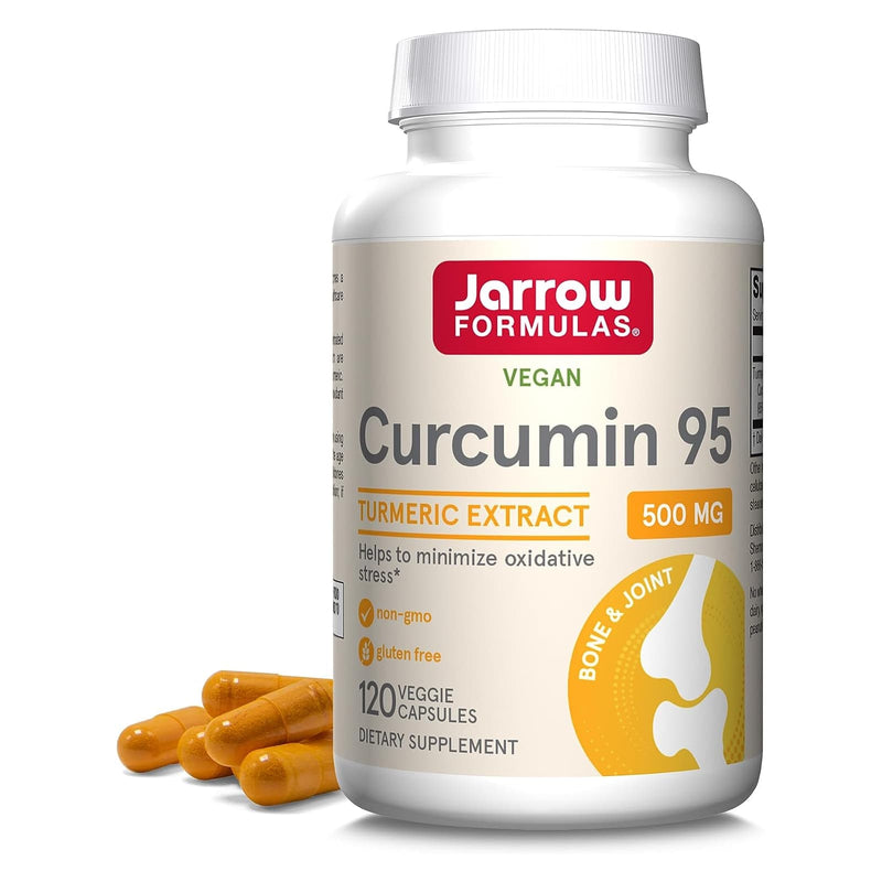 Jarrow Formulas Curcumin 95 Turmeric Extract 500 mg 120 Veggie Caps - DailyVita