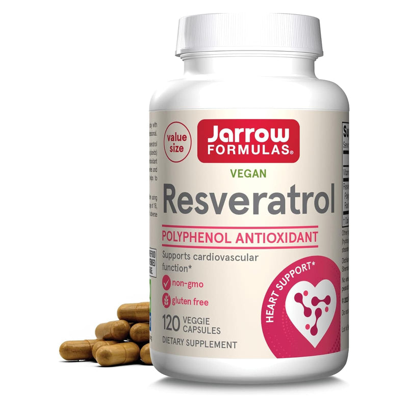 Jarrow Formulas, 레스베라트롤, 100 mg, 120 식물성 캡슐