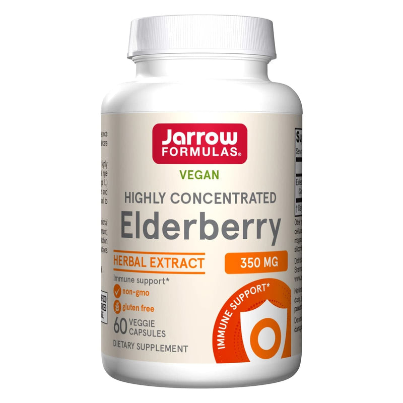 Jarrow Formulas Highly Concentrated Elderberry 350 mg 60 Veggie Caps - DailyVita