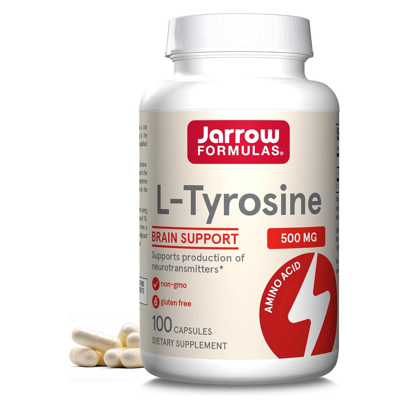 Jarrow Formulas L-Tyrosine 500 mg 100 Capsules - DailyVita