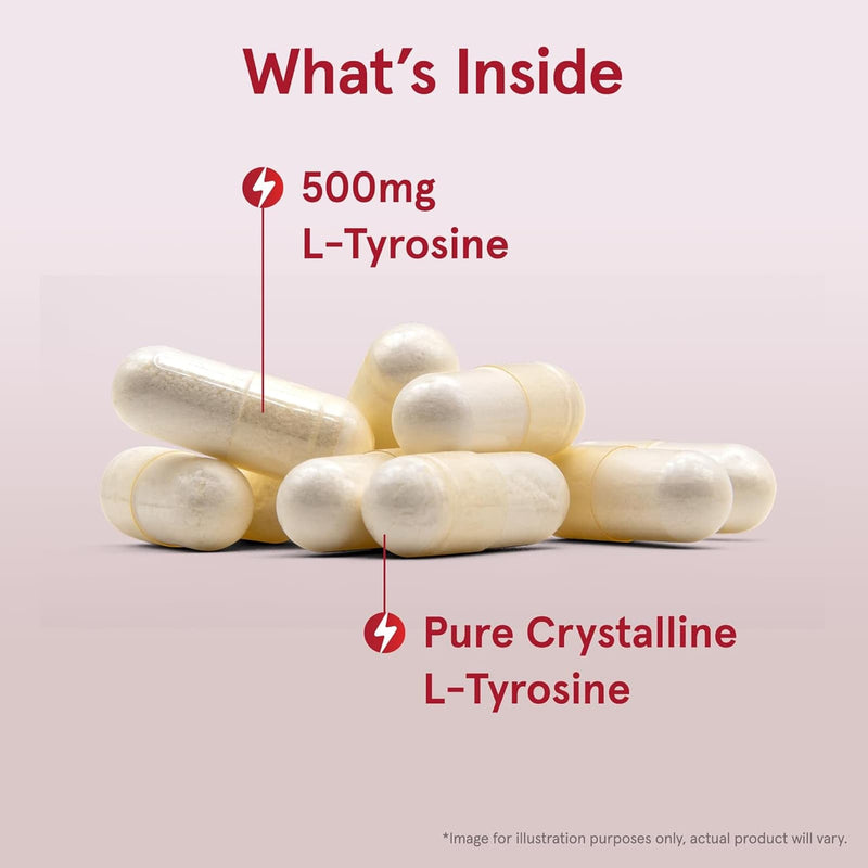Jarrow Formulas L-Tyrosine 500 mg 100 Capsules - DailyVita