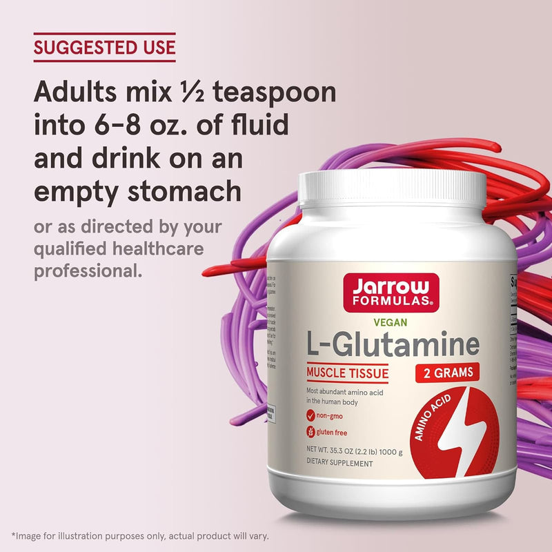 Jarrow Formulas L-Glutamine Powder 35.3 oz - DailyVita