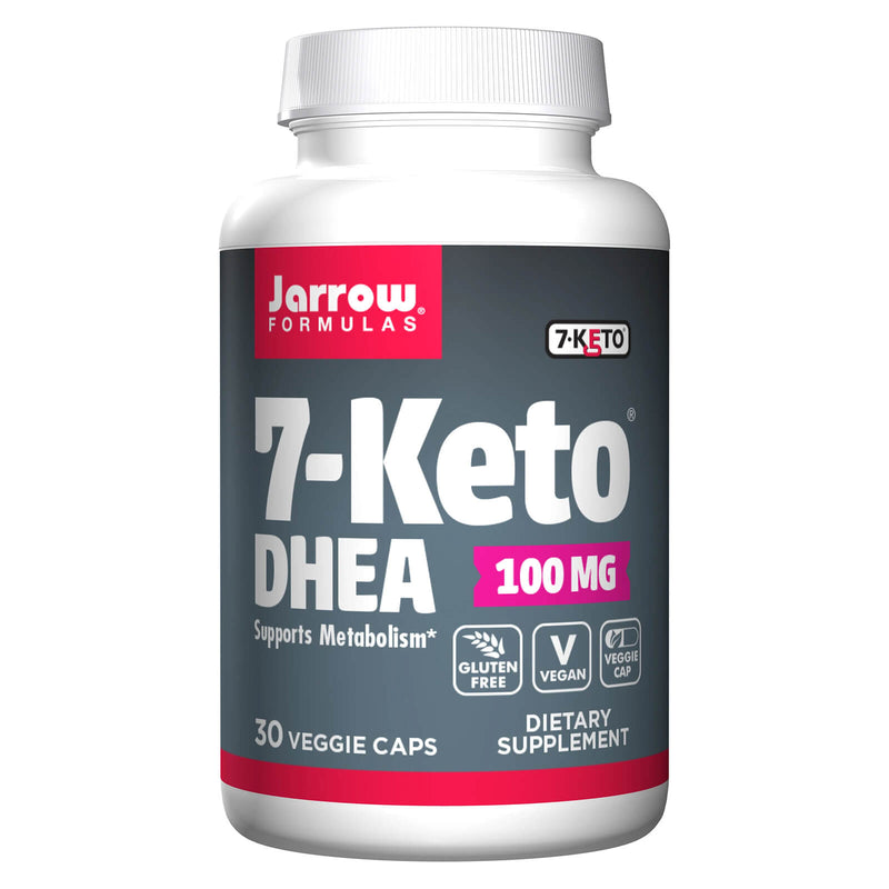 CLEARANCE! Jarrow Formulas 7-Keto DHEA 100 mg 30 Veggie Caps, BEST BY 09/2024