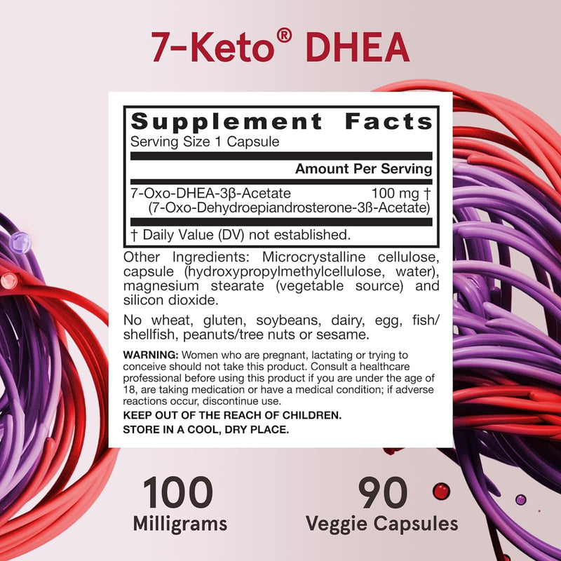 Jarrow Formulas 7-Keto DHEA 100 mg 90 Veggie Caps - DailyVita