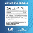 Công thức jarrow glutathione giảm 500 mg 120 mũ rau
