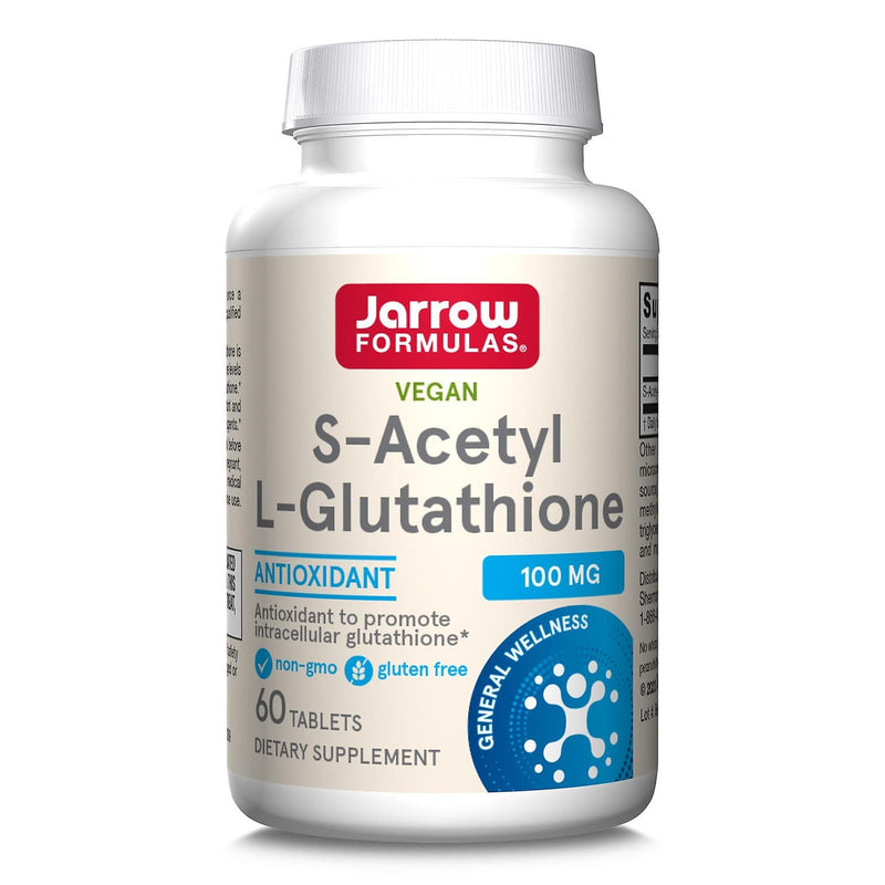 Jarrow Formulas S-Acetyl L-Glutathione 100 mg 60 Tablets - DailyVita