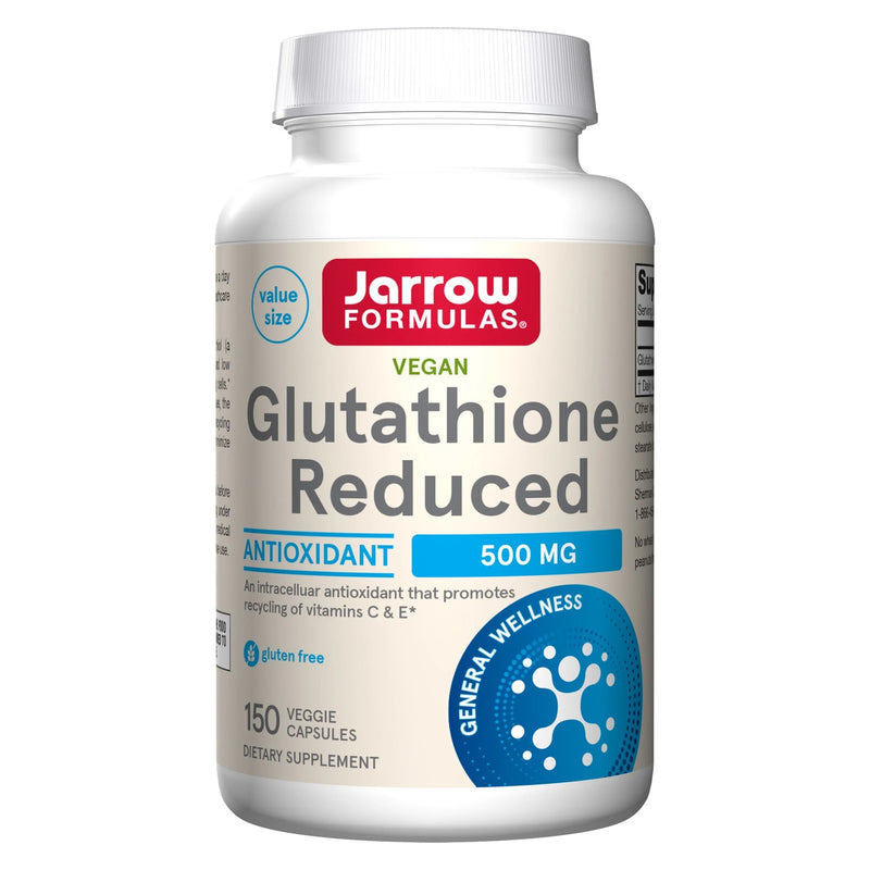 Jarrow Formulas Glutathione Reduced 500 mg 150 Veggie Caps - DailyVita