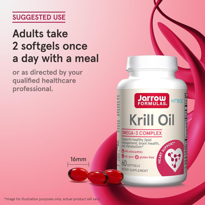 Jarrow Formulas Krill Oil 60 Softgels - DailyVita