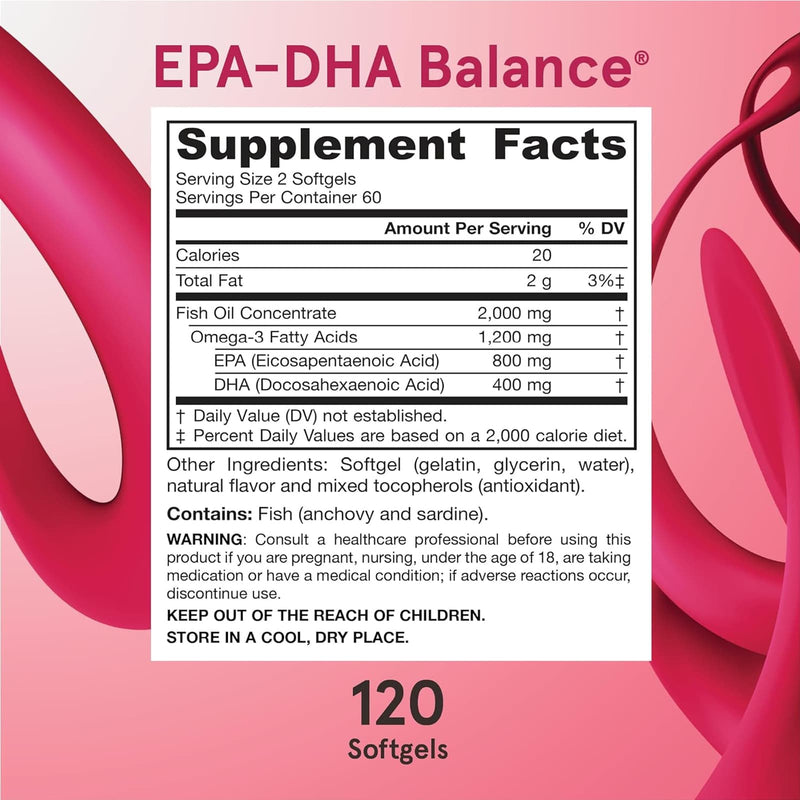 Jarrow Formulas EPA-DHA Balance 120 Softgels - DailyVita