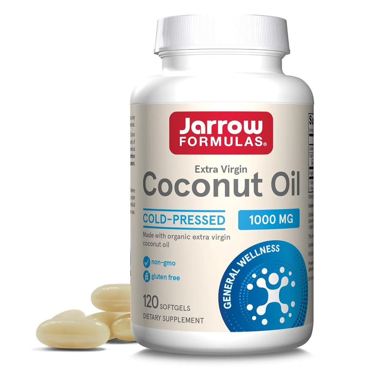 Jarrow Formulas Coconut Oil Extra Virgin 1,000 mg 120 Softgels - DailyVita