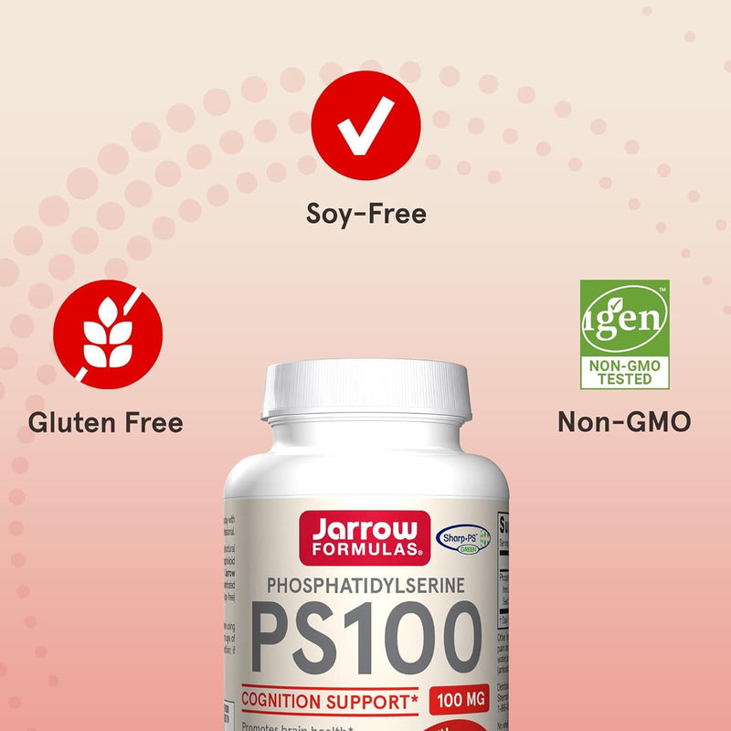 Jarrow Formulas PS 100 Phosphatidylserine 100 mg 120 Softgels - DailyVita