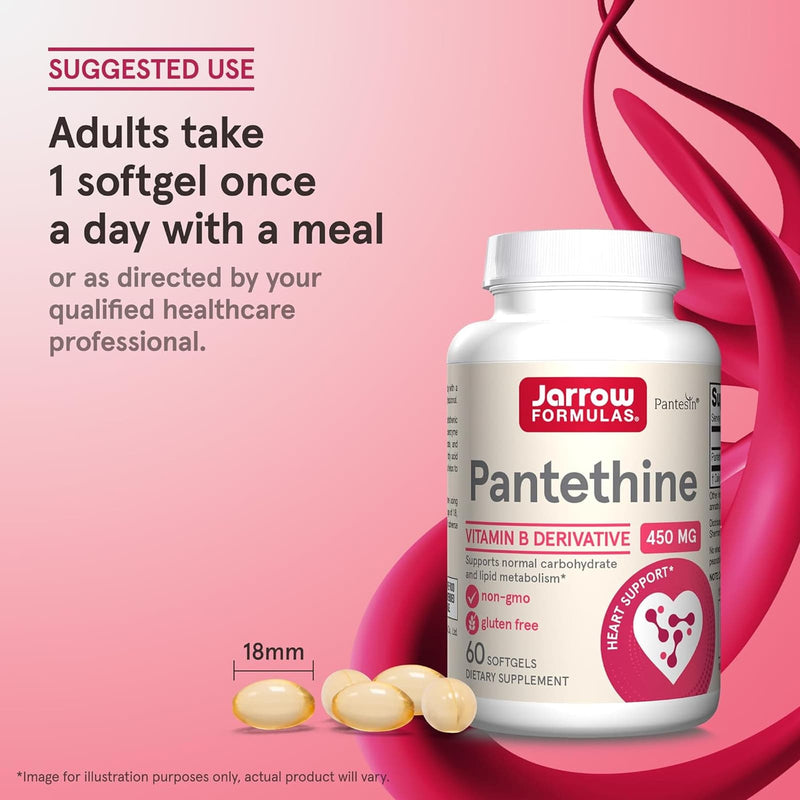 Jarrow Formulas Pantethine 450 mg 60 Softgels - DailyVita