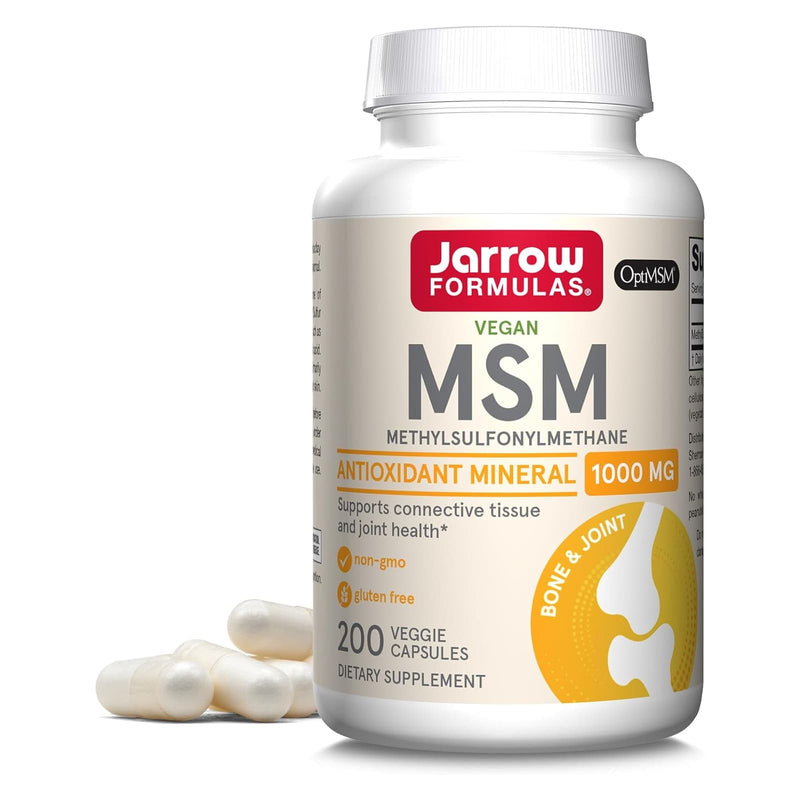 Jarrow Formulas MSM 1,000 mg 200 Veggie Caps - DailyVita