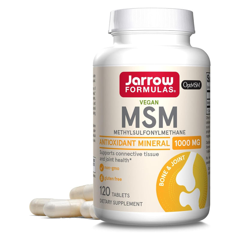 Jarrow Formulas MSM 1,000 mg 120 Tablets - DailyVita