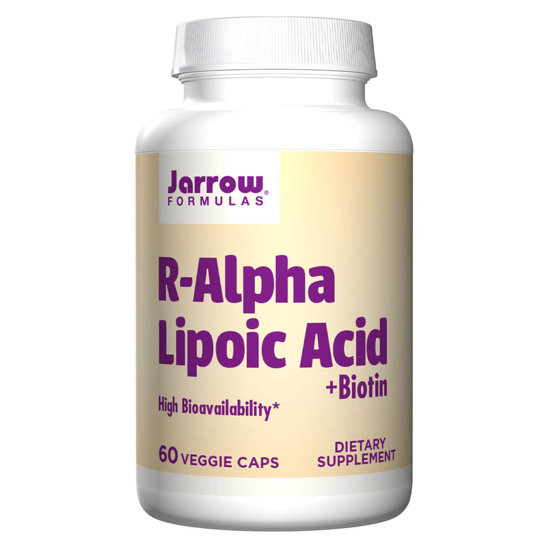 CLEARANCE! Jarrow Formulas R-Alpha Lipoic Acid + Biotin 60 Veggie Caps, BEST BY 01/2025