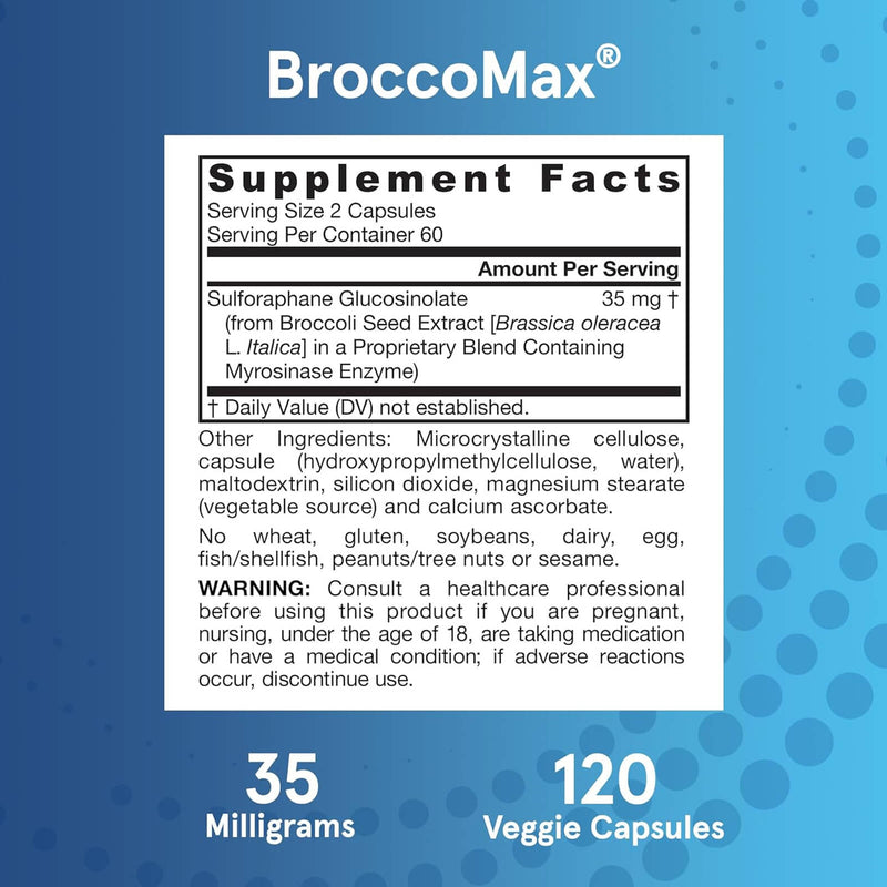 Jarrow Formulas Broccomax 30 mg 120延迟释放素食帽