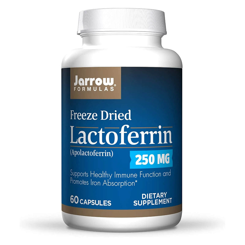 Fórmulas Jarrow, Lactoferrina, Liofilizada, 250 mg, 60 Cápsulas