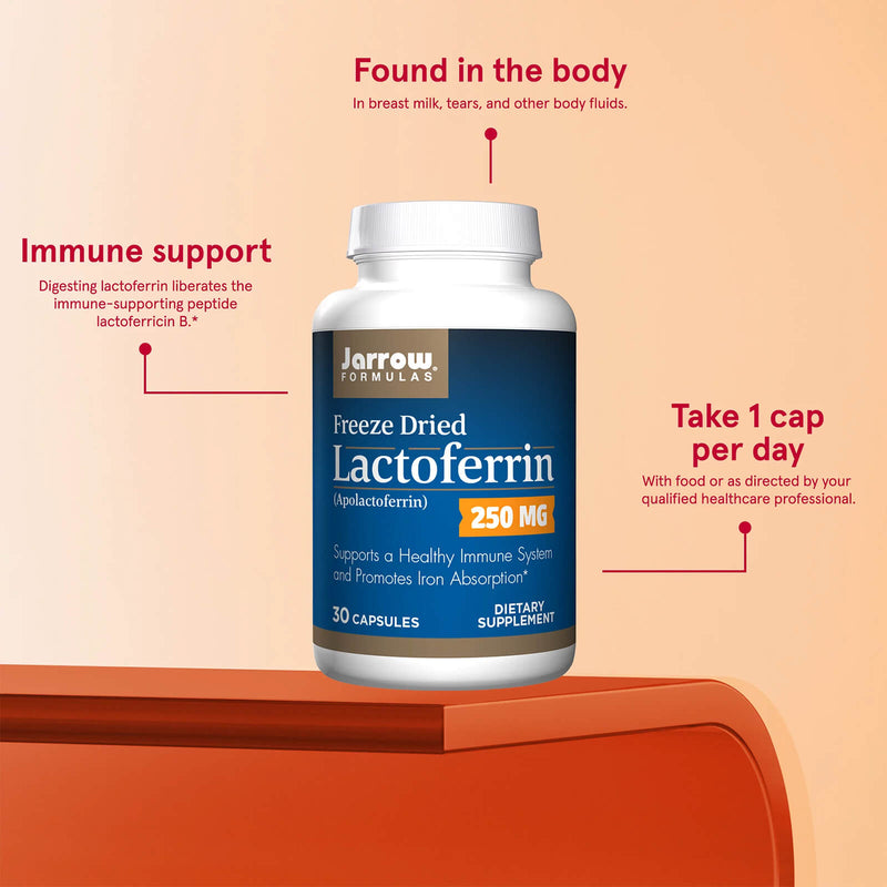 CLEARANCE! Jarrow Formulas Lactoferrin 30 Capsules, BEST BY 11/2024