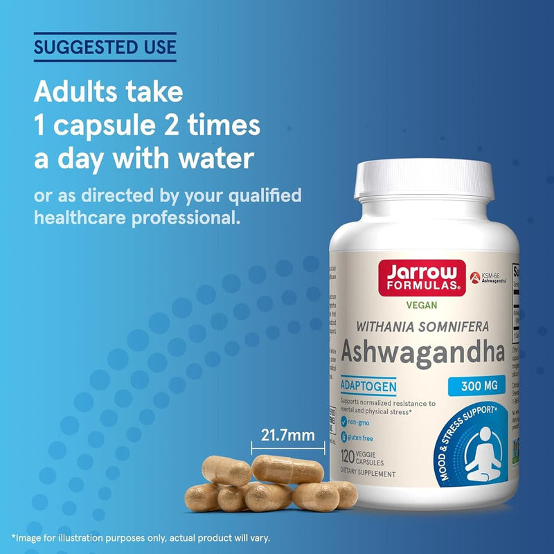 Jarrow Formulas Ashwagandha 300 mg 120 Capsules