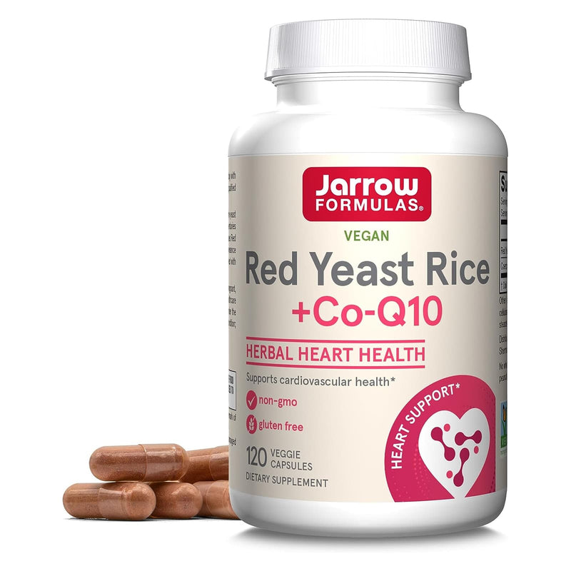 Jarrow Formulas Red Yeast Rice + Co-Q10 120 Veggie Caps - DailyVita