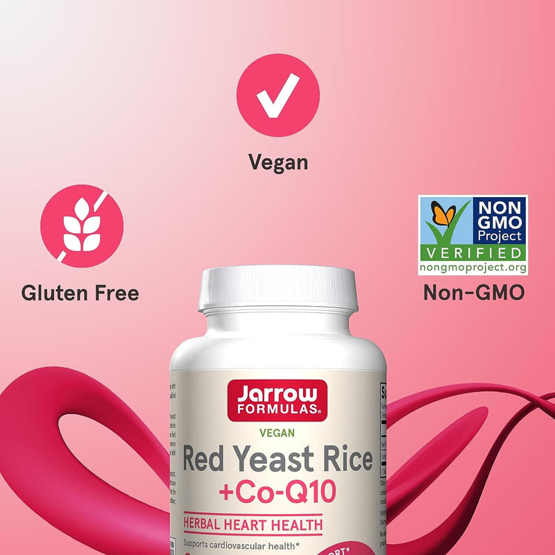 Jarrow Formulas Red Yeast Rice + Co-Q10 120 Veggie Caps - DailyVita