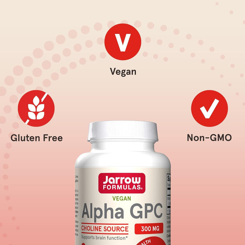 Jarrow Formulas Alpha GPC 300 mg 60 Veggie Caps - DailyVita
