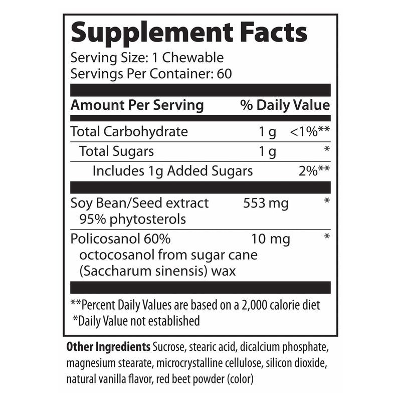 Vibrant Health Cholesterol Vibrance Cholesterol Blocker, 60 chewable vanilla tablets - DailyVita