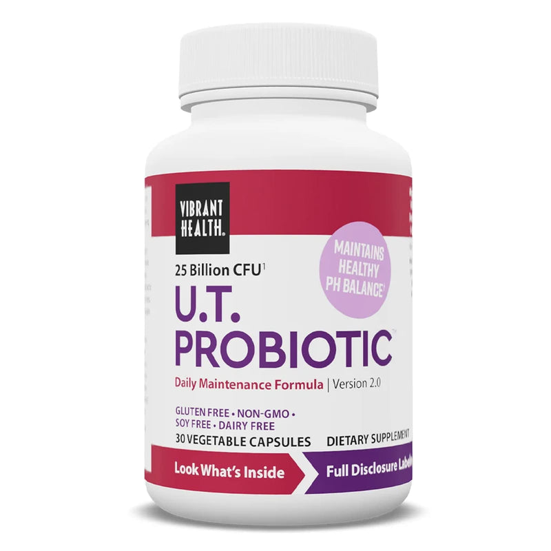 Vibrant Health, U.T. Biotic, Probiotic Support for Bladder and Urinary Health, 30 Capsules - DailyVita