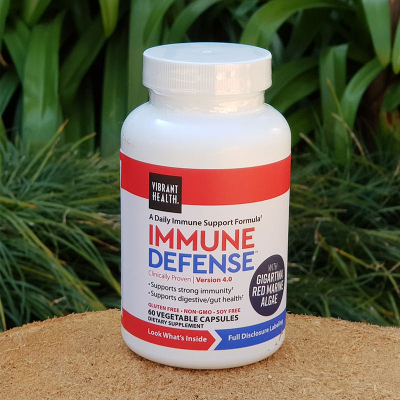 CLEARANCE! Vibrant Health Immune Defense, 60 vegetable capsules, BEST BY 09/2025 - DailyVita