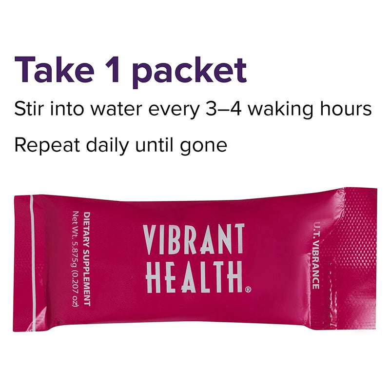 CLEARANCE! Vibrant Health U.T. Vibrance Stick Pack Assembly, 10 per box, BEST BY 12/2025 - DailyVita
