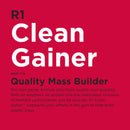 CLEARANCE! R1 Clean Gainer 15 Servings Chocolate Fudge 4.93 lbs, BEST BY 07/2025 - DailyVita