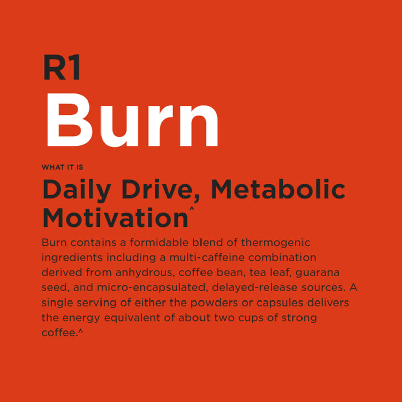 R1 Burn - 30 Servings - Peach Mango 210 g