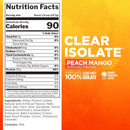R1 Clear Isolate - 27 Servings - Peach Mango - 1.52 lbs - DailyVita