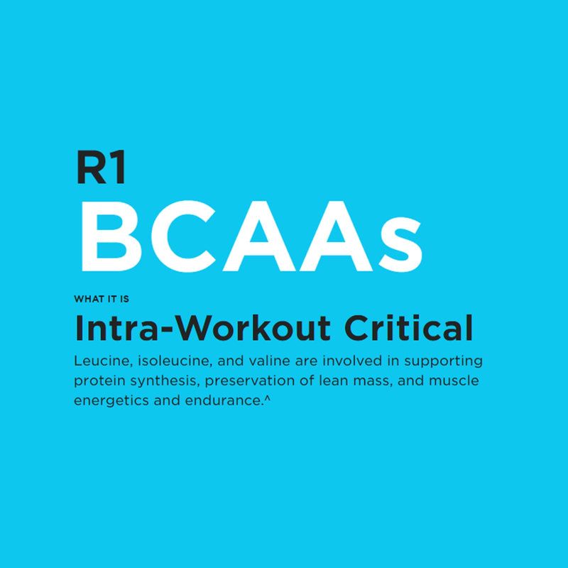 R1 BCAAs Branched Chain Amino Acids 30 Servings Unflavored 159 g