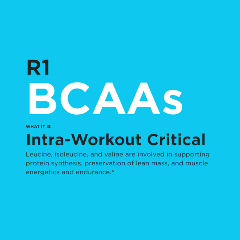 R1 BCAAs Branched Chain Amino Acids 60 Servings Unflavored 318 g