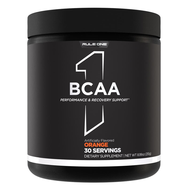 CLEARANCE! R1 BCAAs Branched Chain Amino Acids 30 Servings Orange Burst 222 g, BEST BY 03/2026 - DailyVita