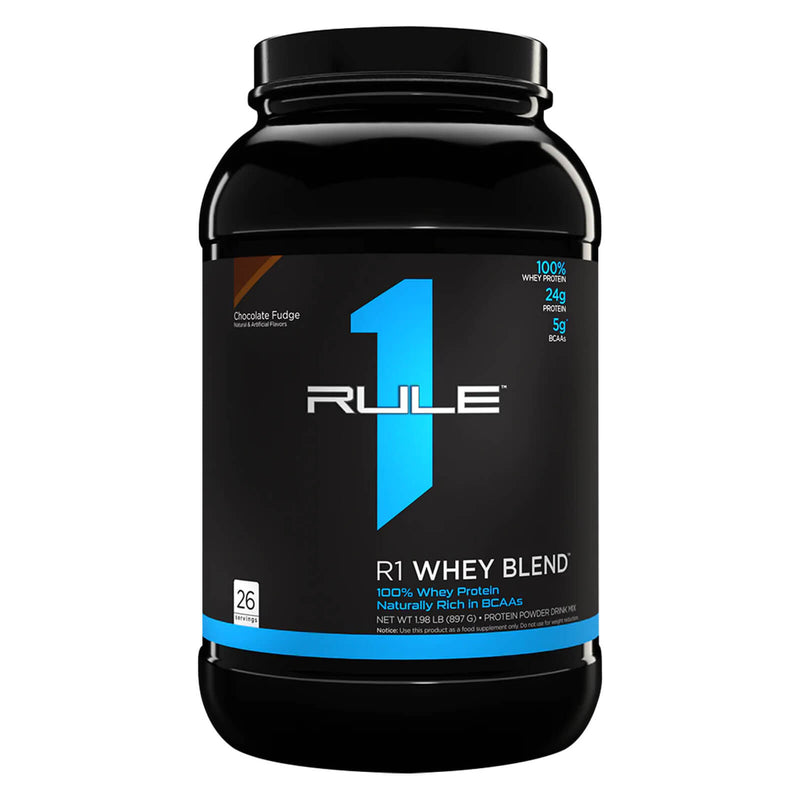 CLEARANCE! R1 Whey Blend 26 Servings Chocolate Fudge 2.01 lbs, BEST BY 08/2024 - DailyVita
