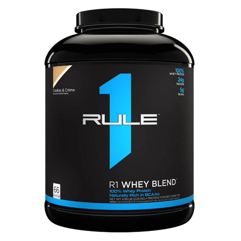 CLEARANCE! R1 Whey Blend 66 Servings Cookies & Creme 4.95 lbs, BEST BY 06/2024 - DailyVita