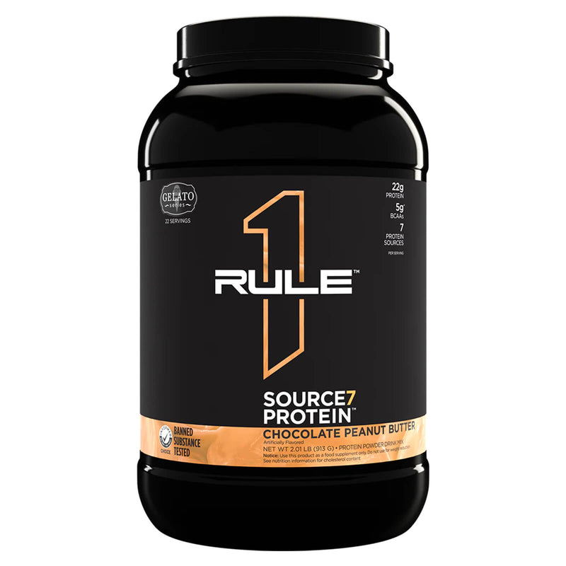 R1 Source7 Protein 22 Servings Chocolate Peanut Butter 2.01 lbs - DailyVita